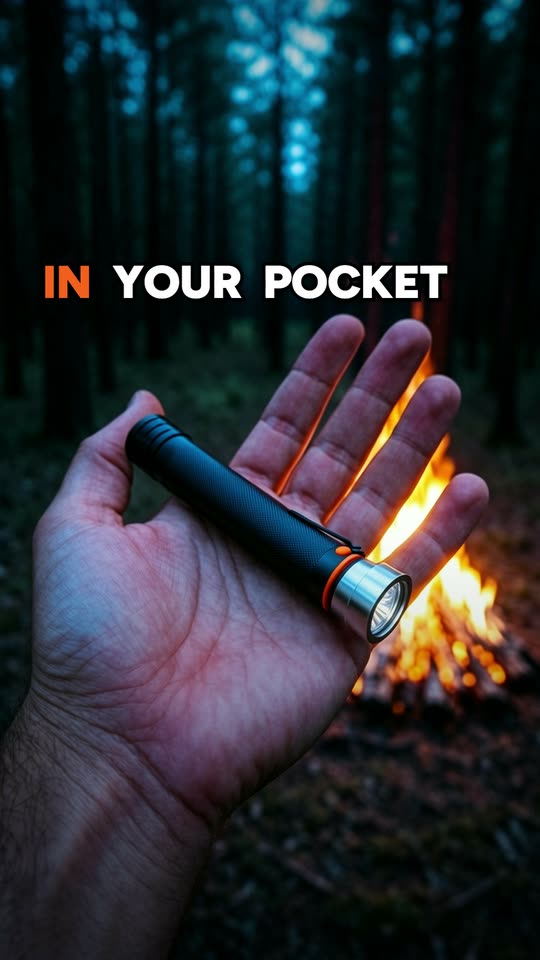 Farbeam P1 pocket flashlight · Hook A · Contrast